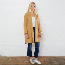 Load image into Gallery viewer, Everyday Sweater Coat Camel Stripe