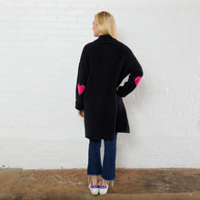 Load image into Gallery viewer, Everyday Sweater Coat Black Heart