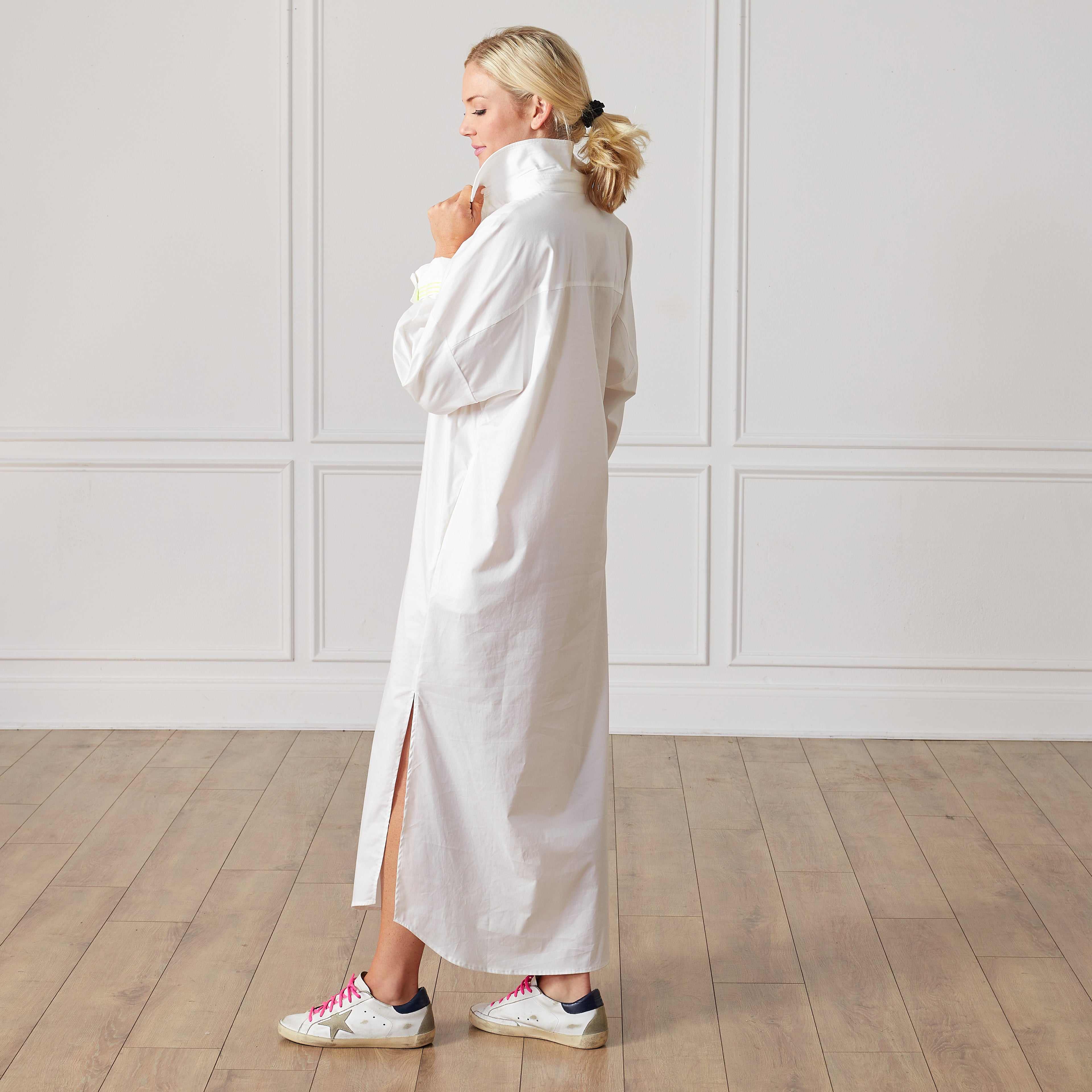 Caryn Lawn Susie Dress White