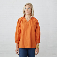Load image into Gallery viewer, Caryn Lawn Taylor Top Burnt Orange
