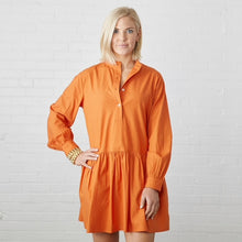 Load image into Gallery viewer, Caryn Lawn Morgan Mini Dress Burnt Orange