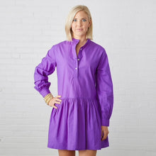 Load image into Gallery viewer, Caryn Lawn Morgan Mini Dress Purple