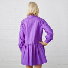 Load image into Gallery viewer, Caryn Lawn Morgan Mini Dress Purple