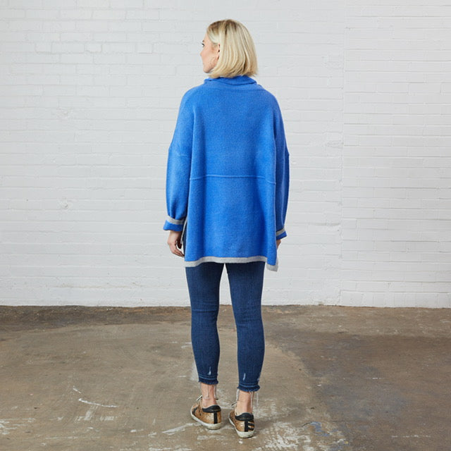 Caryn Lawn Twyla Turtleneck Royal