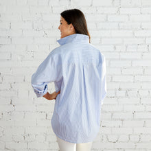 Load image into Gallery viewer, Caryn Lawn Preppy Shirt Oxford Stripe