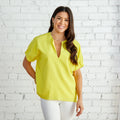 Caryn Lawn Betsy Quilted Top Canary Yellow