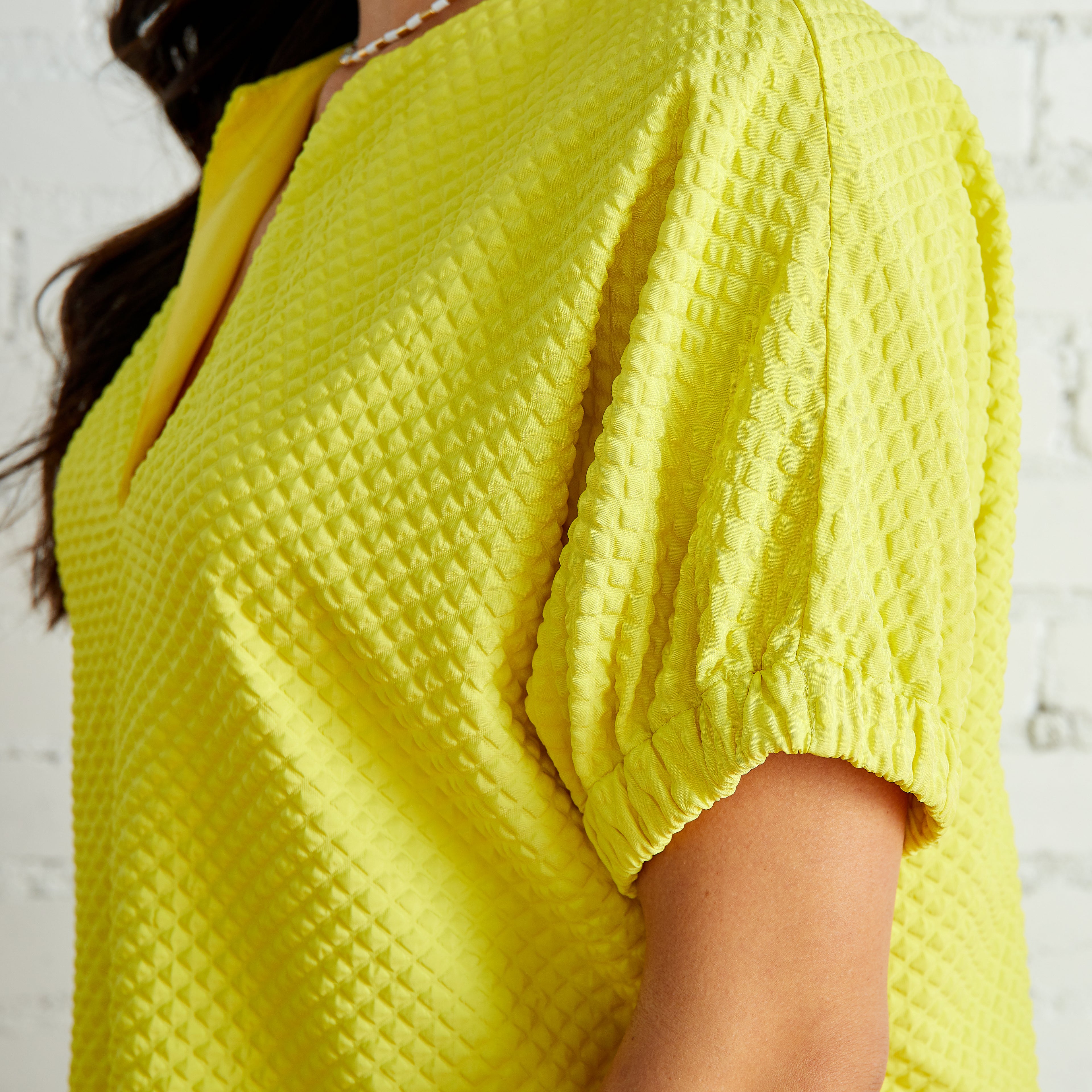 Caryn Lawn Betsy Quilted Top Canary Yellow
