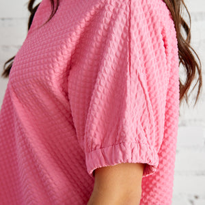 Betsy Quilted Top Pink
