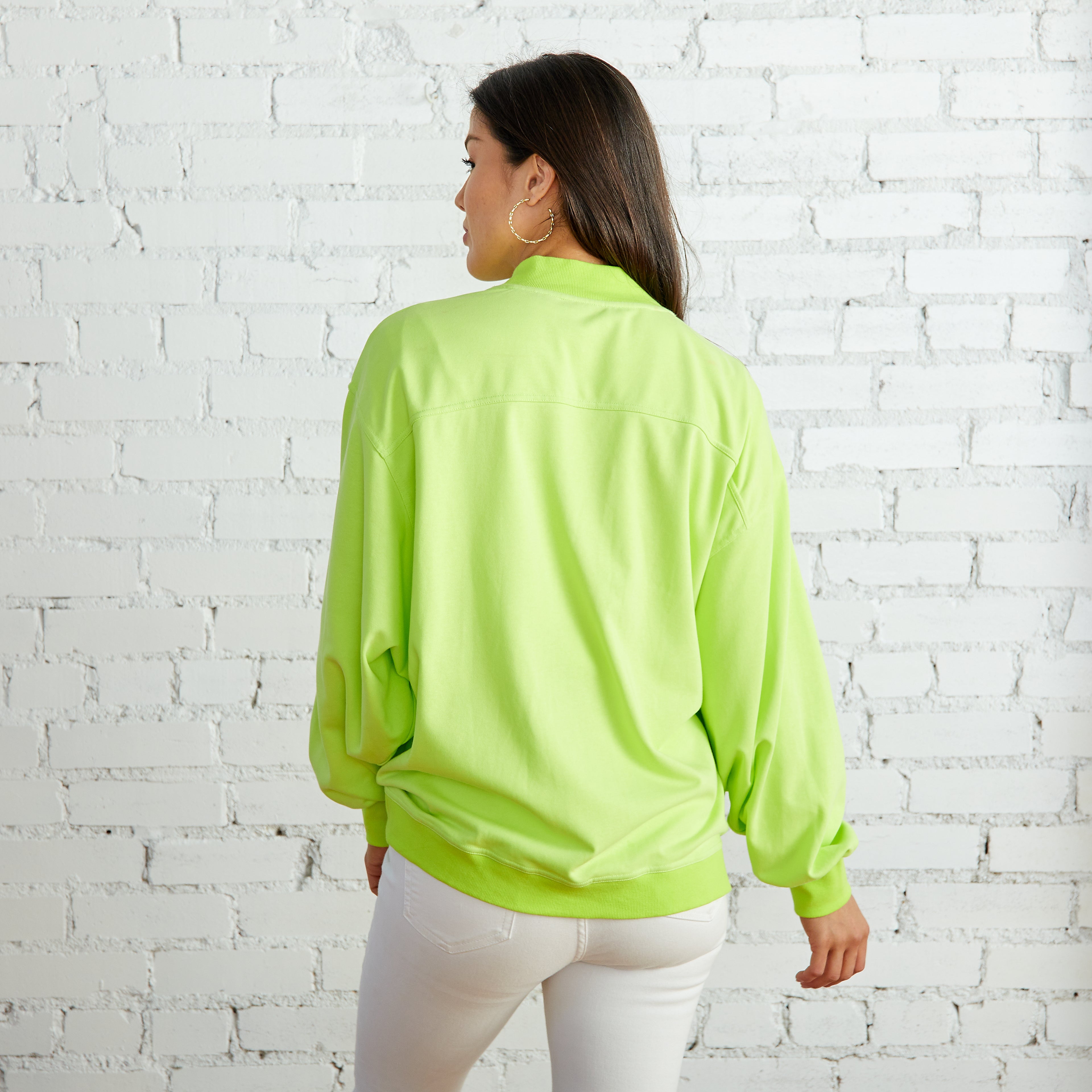 Caryn Lawn Coastal Cardigan Neon
