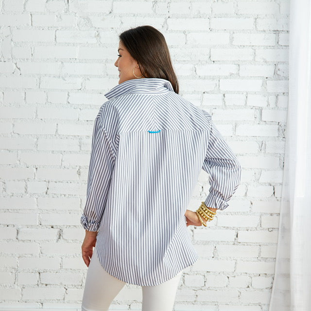 Caryn Lawn Lawn Shirt Grey
