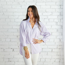 Load image into Gallery viewer, Caryn Lawn Lawn Shirt Lavender