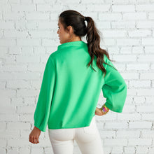 Load image into Gallery viewer, Avery Mock Neck Pullover Green