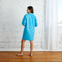 Load image into Gallery viewer, Celia Sequin Dress Aqua