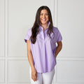 Caryn Lawn Kelly Top Lavender