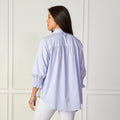 Caryn Lawn Kimberly Top Blue Stripe
