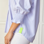 Caryn Lawn Kimberly Top Blue Stripe