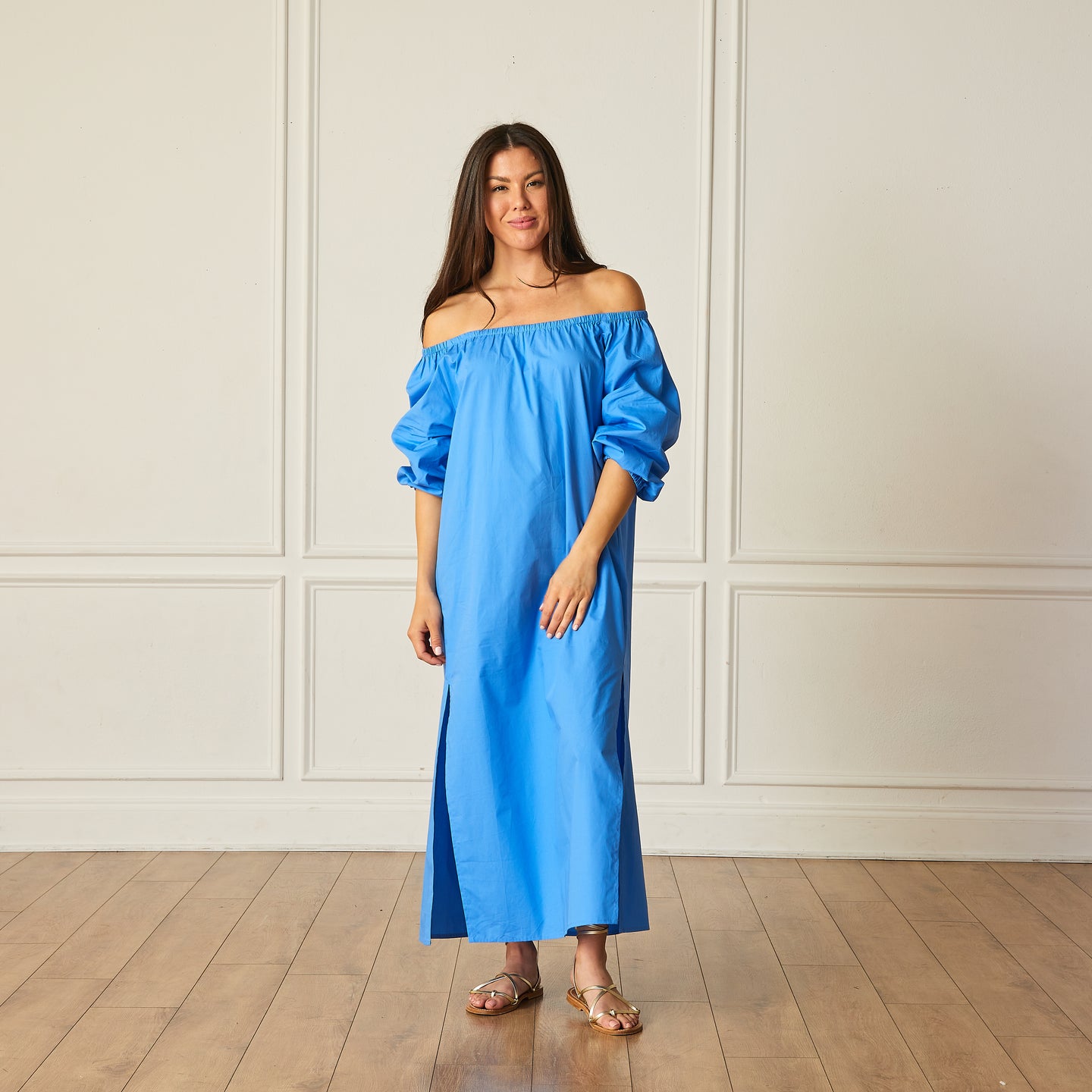 Caryn Lawn Lawson Dress Cornflower Blue