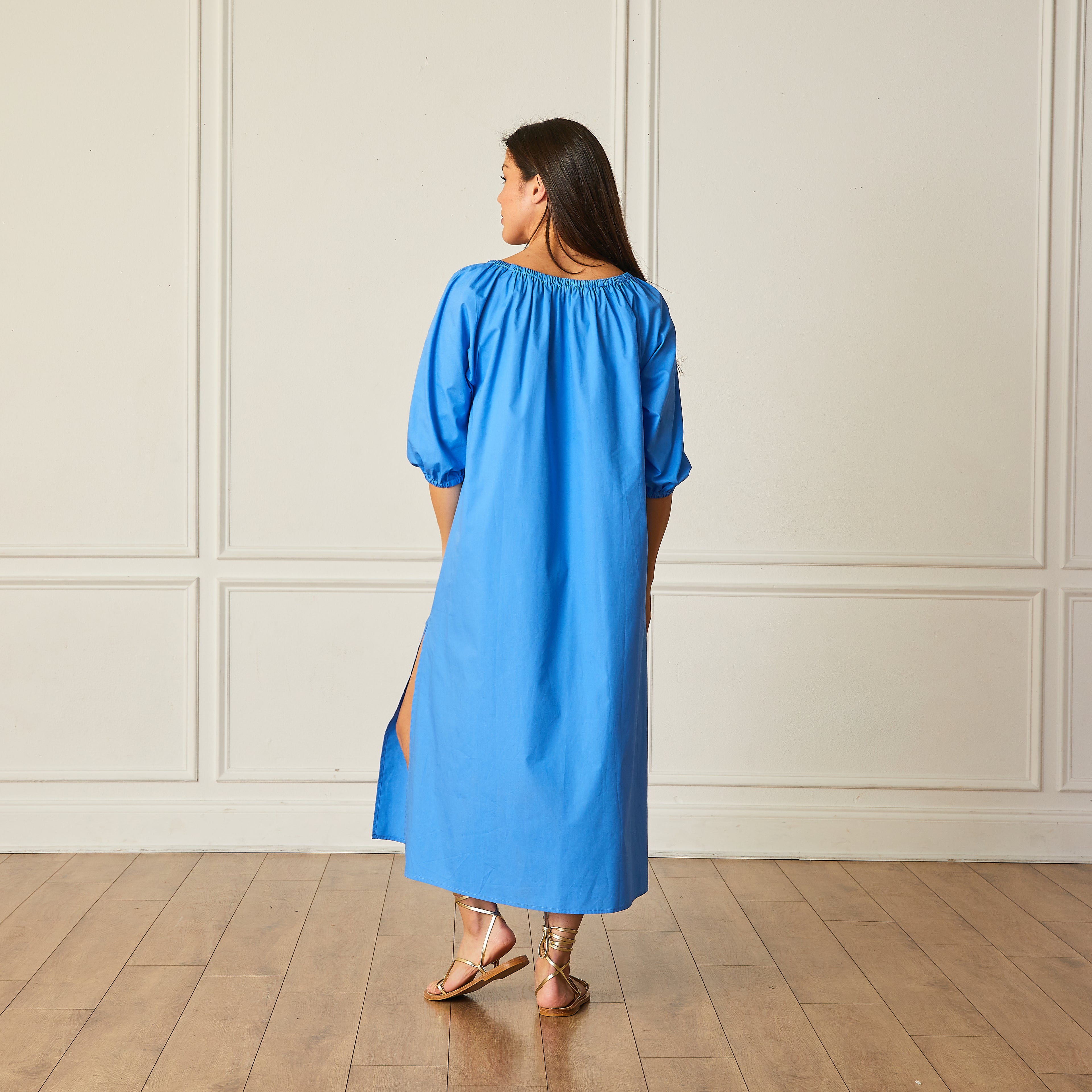 Caryn Lawn Lawson Dress Cornflower Blue