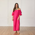 Caryn Lawn Lawson Dress Hot Pink