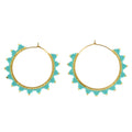 Caryn Lawn Kona Hoop Earring Turquoise