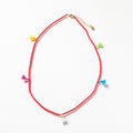 Caryn Lawn Tiny Tassel Necklace - Red