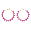 Caryn Lawn Kona Hoop Earring Hot Pink