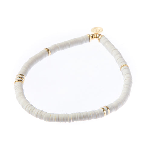 Seaside Skinny Bracelet - White
