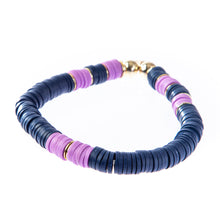 Load image into Gallery viewer, Caryn Lawn Seaside Bracelet- Lavender/Navy