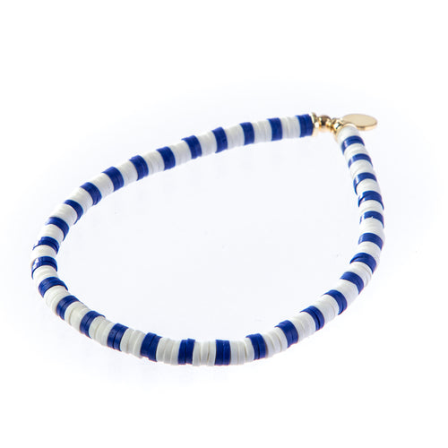 Seaside Skinny Bracelet- Navy & White