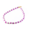 Caryn Lawn Seaside Skinny Bracelet- lavender Stripe