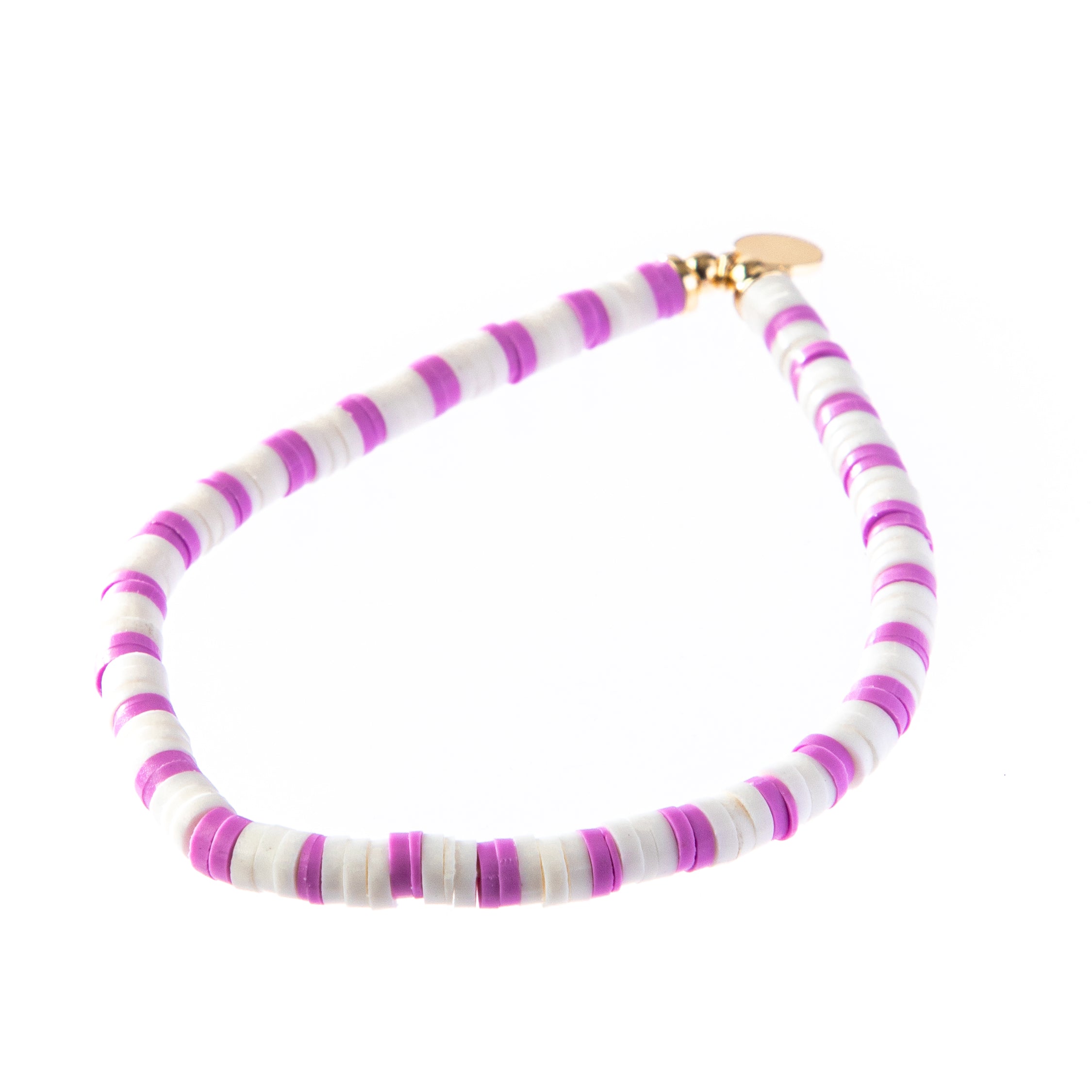 Caryn Lawn Seaside Skinny Bracelet- lavender Stripe