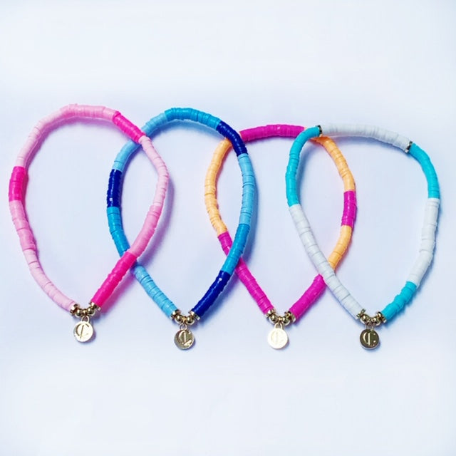 Caryn Lawn Seaside Skinny Bracelet- Light Blue/Dark Blue