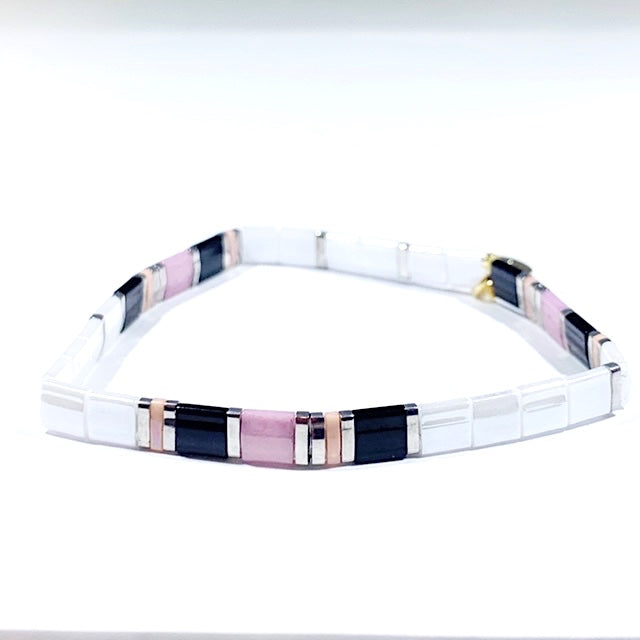 Caryn Lawn Supernova - Shiny White/Pink/ Silver