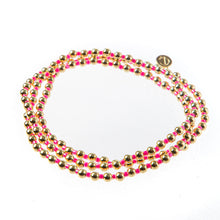 Load image into Gallery viewer, Caryn Lawn Bali Gold bead set of 3 - Pink