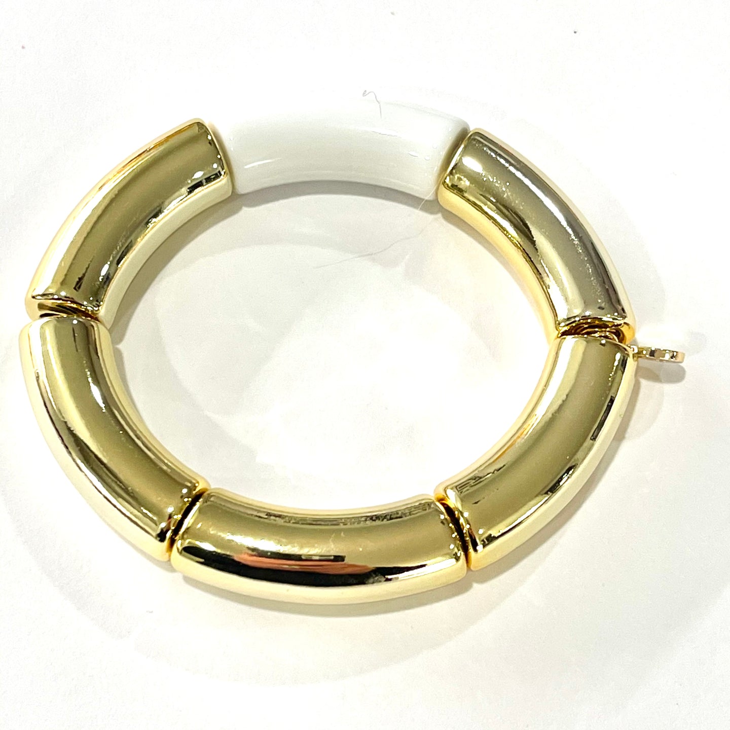 Caryn Lawn Palm Beach Duo Bracelet- Gold/White