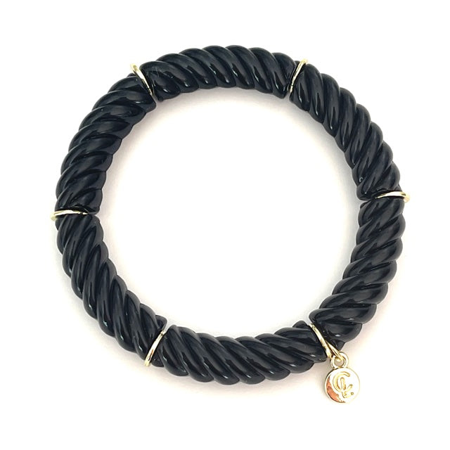Caryn Lawn Palm Beach Swizzle Bracelet Black