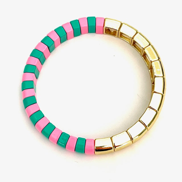 Caryn Lawn Tube Tile Bracelet Preppy