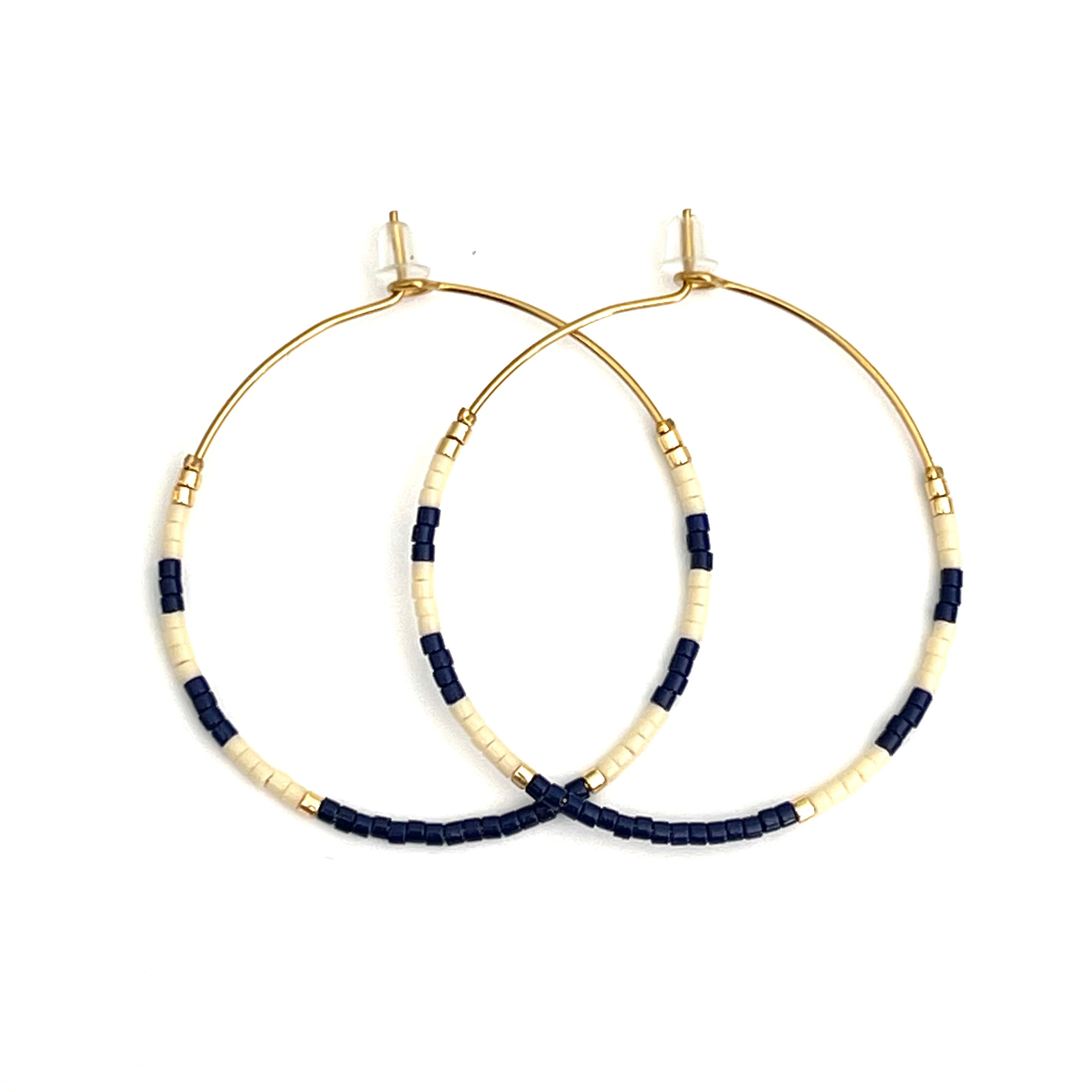 Caryn Lawn Baja Hoops Navy Cream