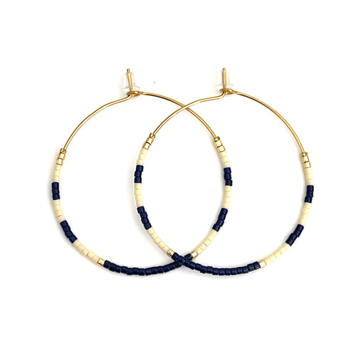 Caryn Lawn Baja Hoops Navy Cream
