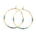 Caryn Lawn Baja Hoop Cream Turq