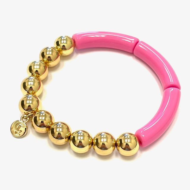 Caryn Lawn Palm Beach Gold Ball Barbie Pink