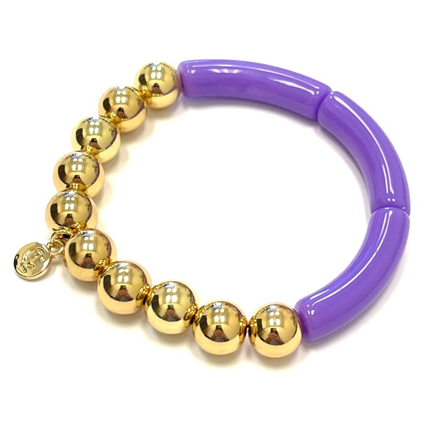 Caryn Lawn Palm Beach Gold Ball Purple