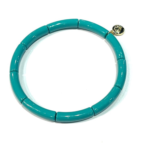 Skinny Mini Enamel Bracelet Turquoise