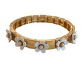Caryn Lawn Flower Tile Bracelet - White