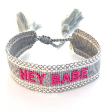Load image into Gallery viewer, Caryn Lawn Hey Babe Woven Friendship Bracelet