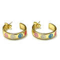 Caryn Lawn Smiley Face Hoop Earring