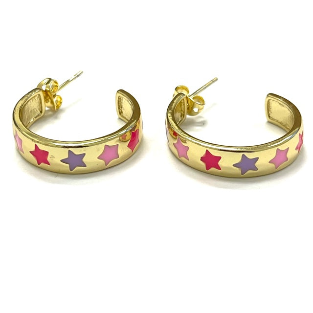 Caryn Lawn Star Hoop Earring