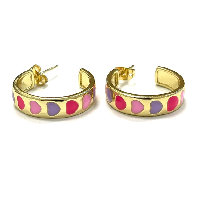 Caryn Lawn Heart Hoop Earring