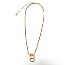 Load image into Gallery viewer, Enamel Tab Necklace Gold