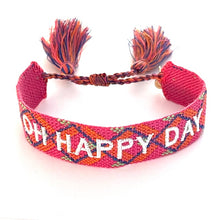 Load image into Gallery viewer, Oh Happy Day Woven Friendship Bracelet